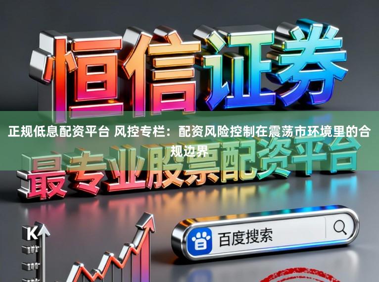 正规低息配资平台 风控专栏：配资风险控制在震荡市环境里的合规边界
