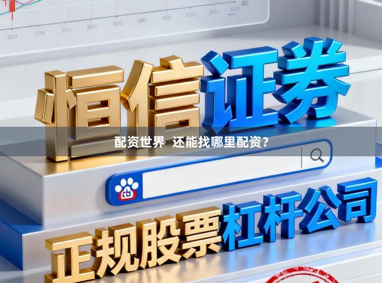 配资世界  还能找哪里配资？