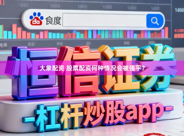 大象配资 股票配资何种情况会被强平？